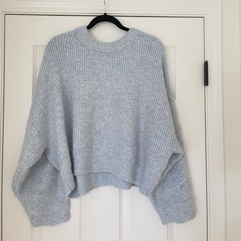 Topshop Oversize Crop Sweater